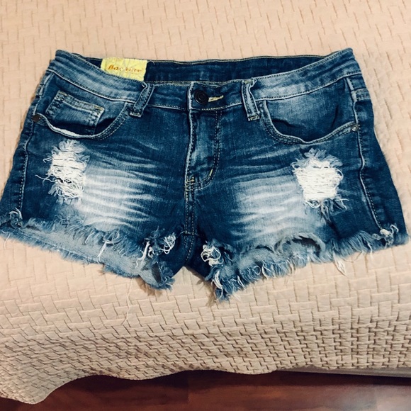 machine jean shorts